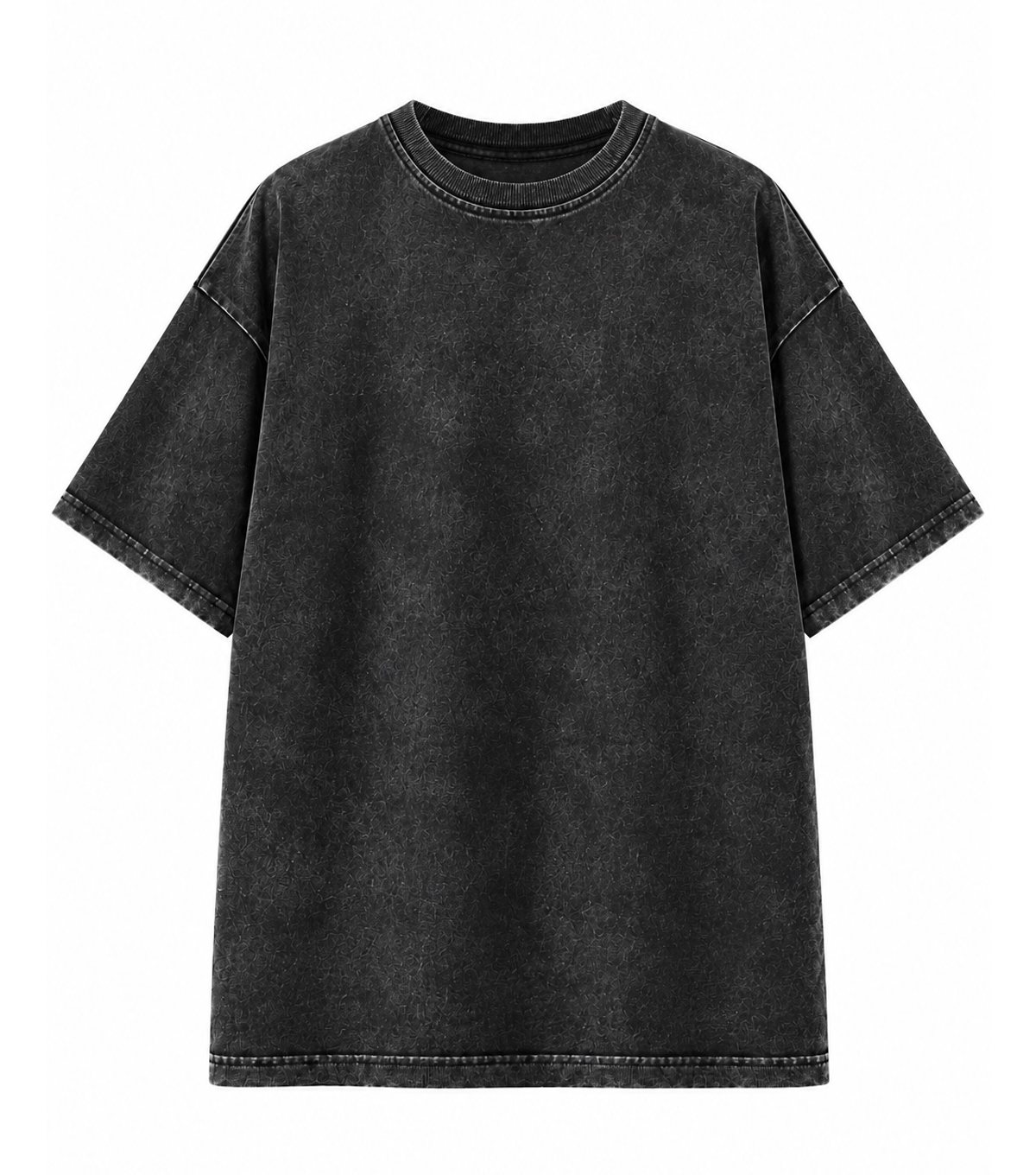 Acid Wash Oversized Tee 250 GSM in Black