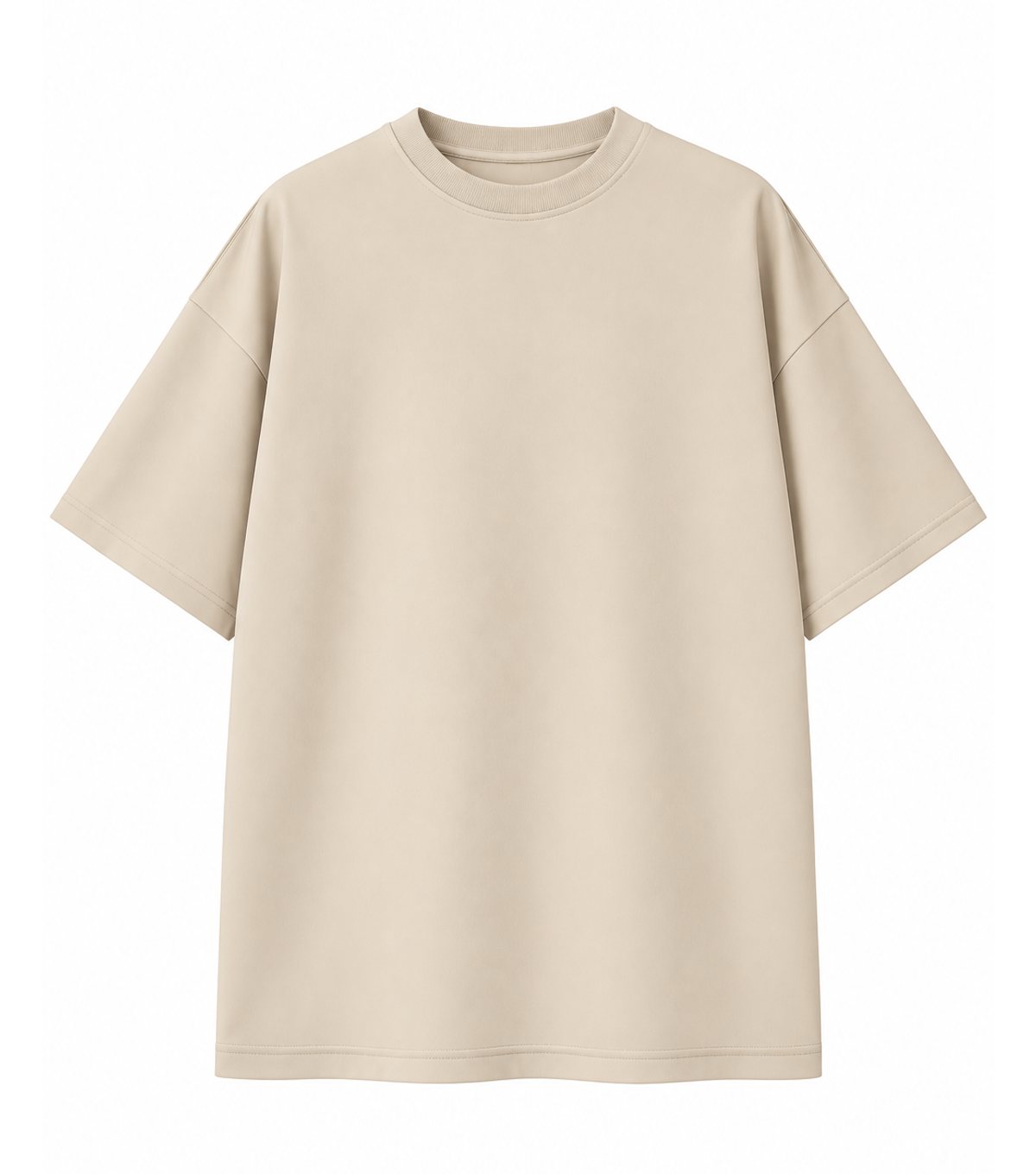 Oversized Tee 250 GSM in Beige